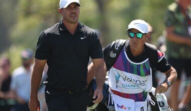 PGA Tour star Brooks Koepka stepped off the course to check on the girl and 'comfort her'