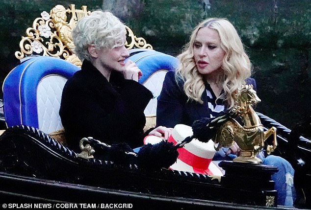 Madonna teased her part in the upcoming project last week with an Instagram Stories photo of herself leafing through a script on a gondola