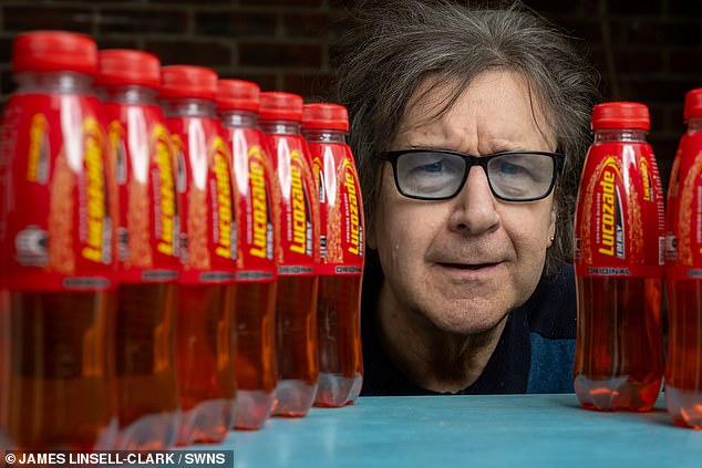 Garry Johnson, 65, from Pitsea, Basildon, admitted to being 'addicted to Lucozade' and drinking up to eight bottles a day