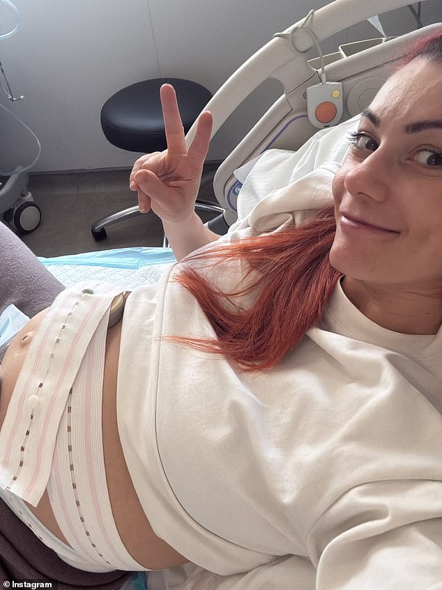 In her post she documented her first week as a mum as she showed the last hours of having her bump to being welcomed home with decorations to enjoying their first Sunday dinner