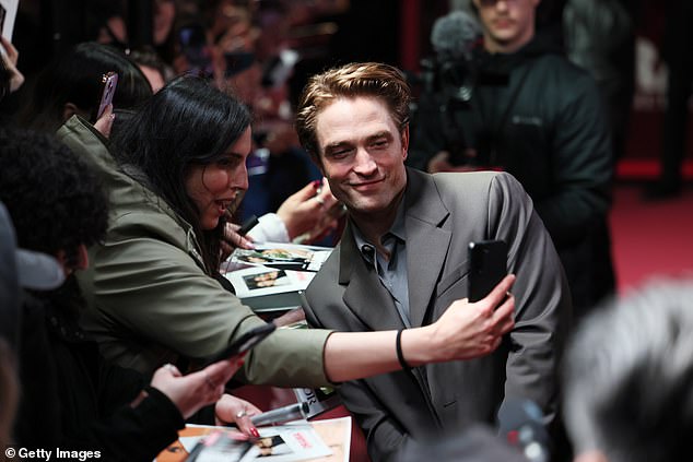 Robert pictured with fans
