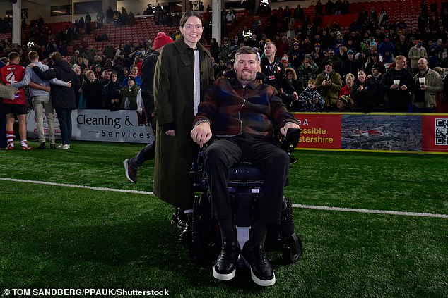 Ed Slater and his wife Jo in November 2025. Ed was diagnosed with Motor Neuron Disease (MND) in July 2022