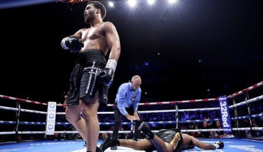 Moses Itauma left Jermaine Franklin on the canvas and secured his 12th KO in 14 fights