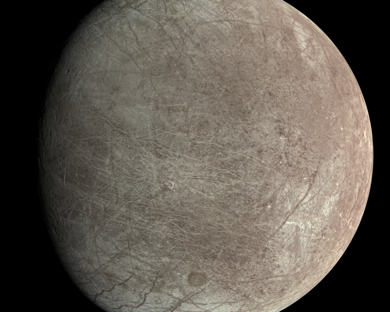 A new study reveals more about the processes on Jupiter's moon Europa. (Credit : NASA/JPL-Caltech/SwRI/MSSS)