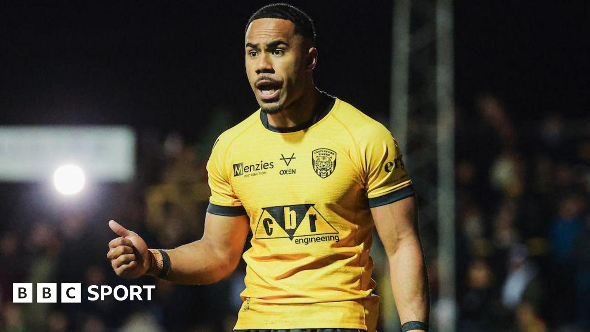 Jason Qareqare in action during Castleford's Super League victory over Bradford