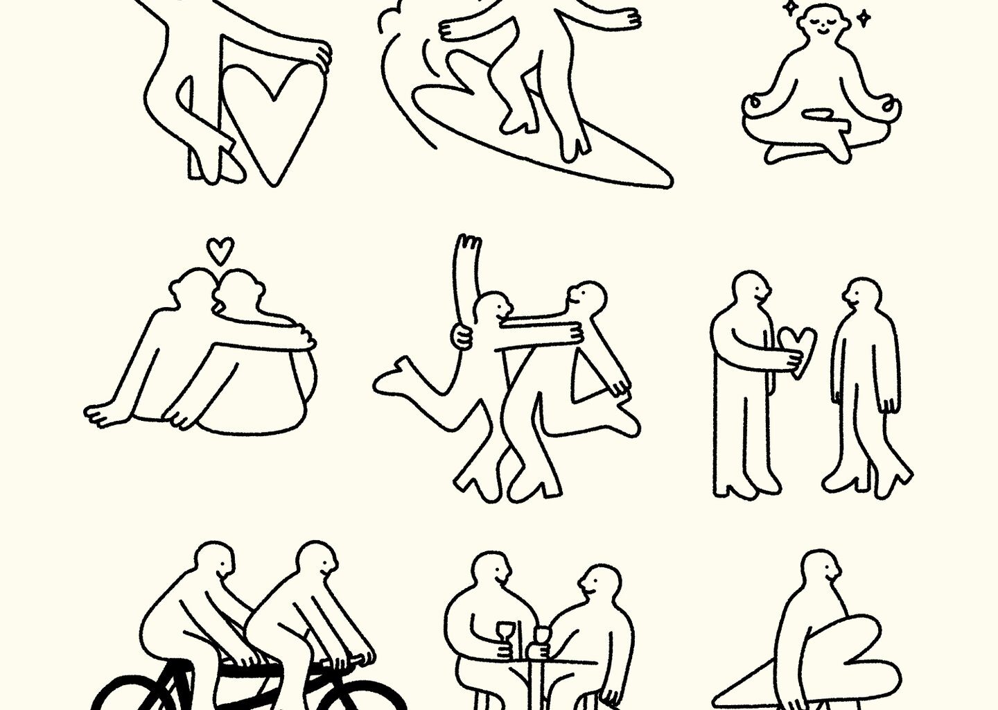 Saint Urbain’s identity for dating app Cerca makes courting cool and casual