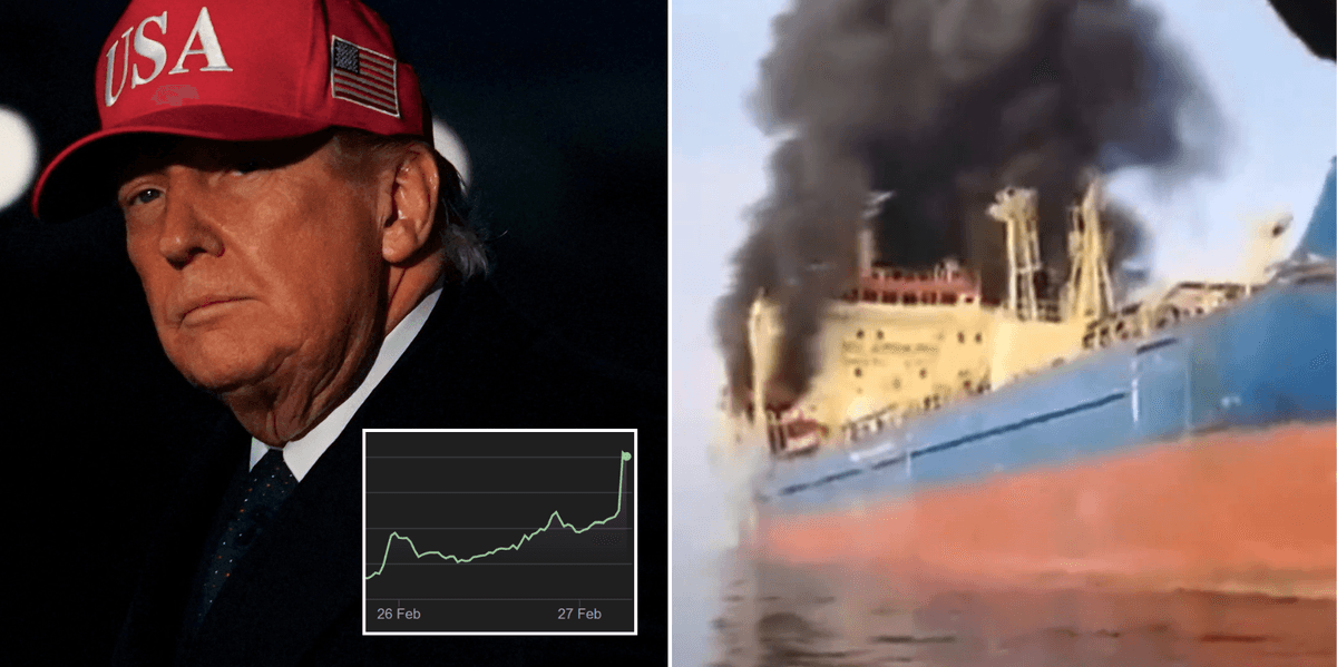 Oil prices skyrocket amid Iran crisis as tankers burn in Strait of Hormuz
