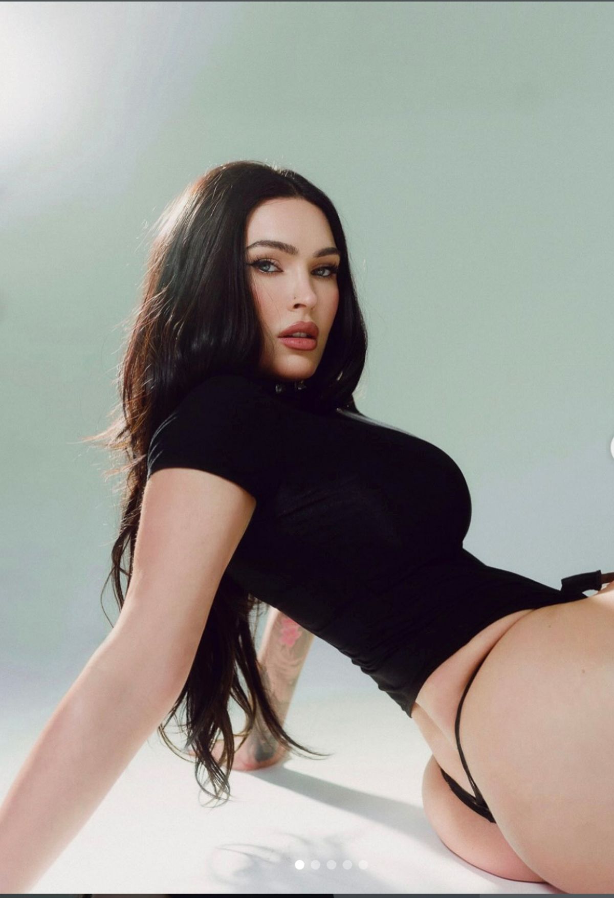 Fans went crazy for Megan's saucy selfies