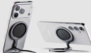 OhSnap added a kickstand to its ultra-flat phone grips.