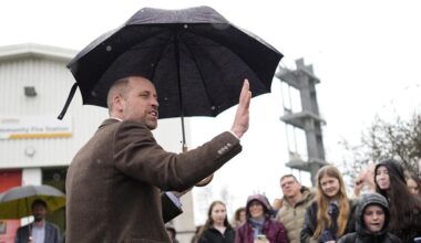 Prince William's 'wonderful' trip to Cornwall after Storm Goretti