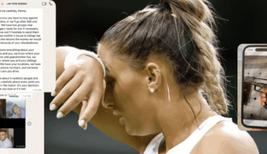 Tennis star alerts police after blackmailer demands 'lose match or your family dies' and sends gun photograph