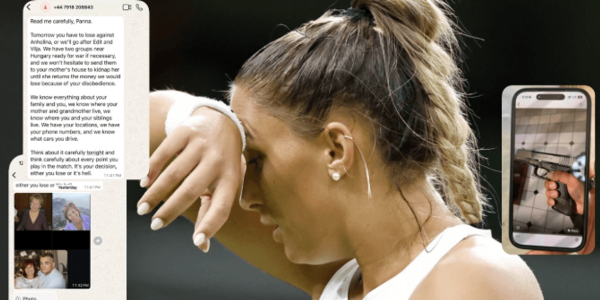 Tennis star alerts police after blackmailer demands 'lose match or your family dies' and sends gun photograph