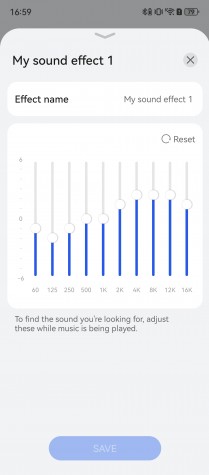 Head tracking, sound modes and custom EQ