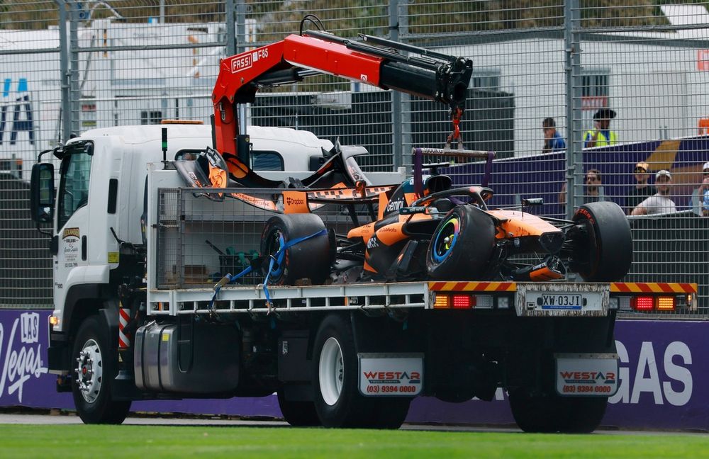 Oscar Piastri suffered a disastrous Sunday, failing to make the start of his home race after a warm-up lap crash.