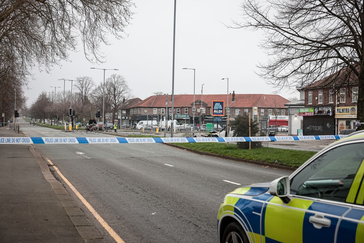 The scene of a fatal crash on Kingsway