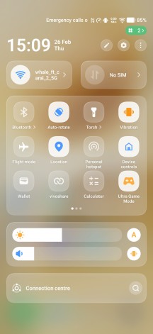 Quick settings - Vivo V70 review