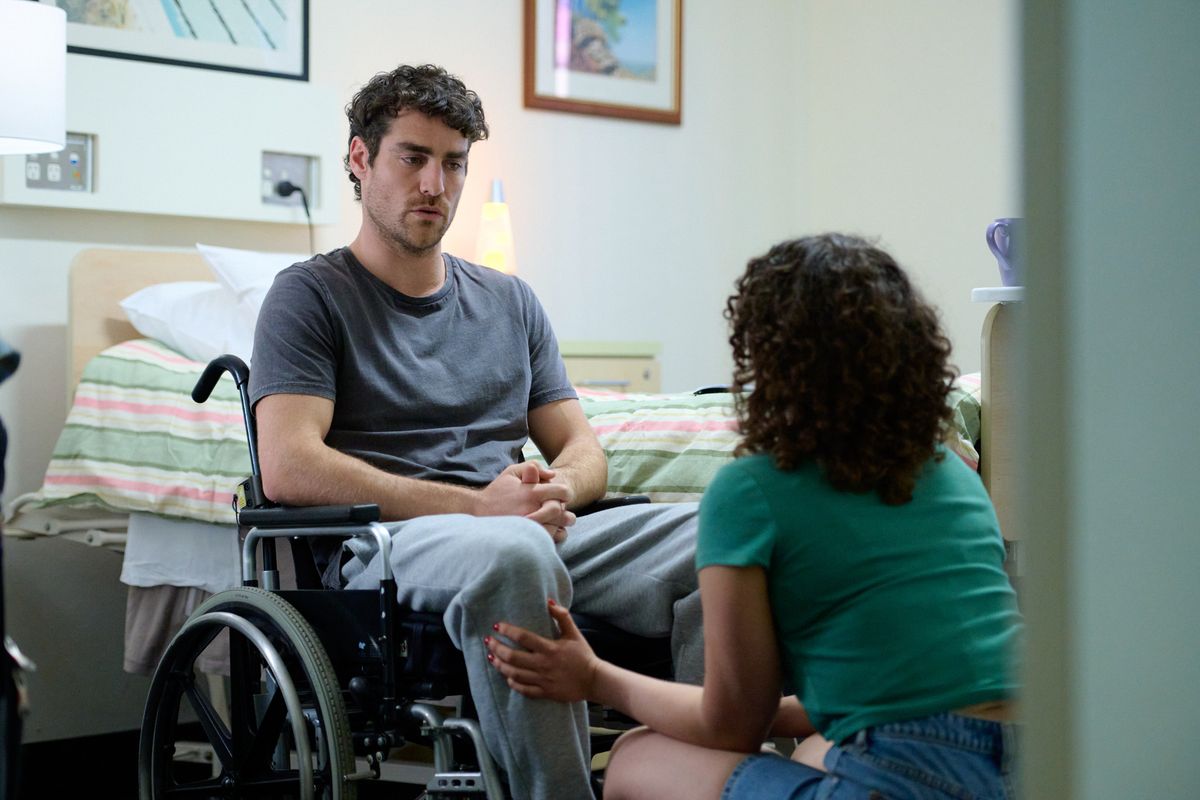 Dana helps Sonny settle into the rehabilitation clinic