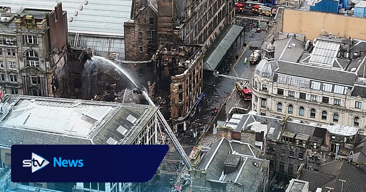 Further collapses at Union Street building near Glasgow Central after devastating fire