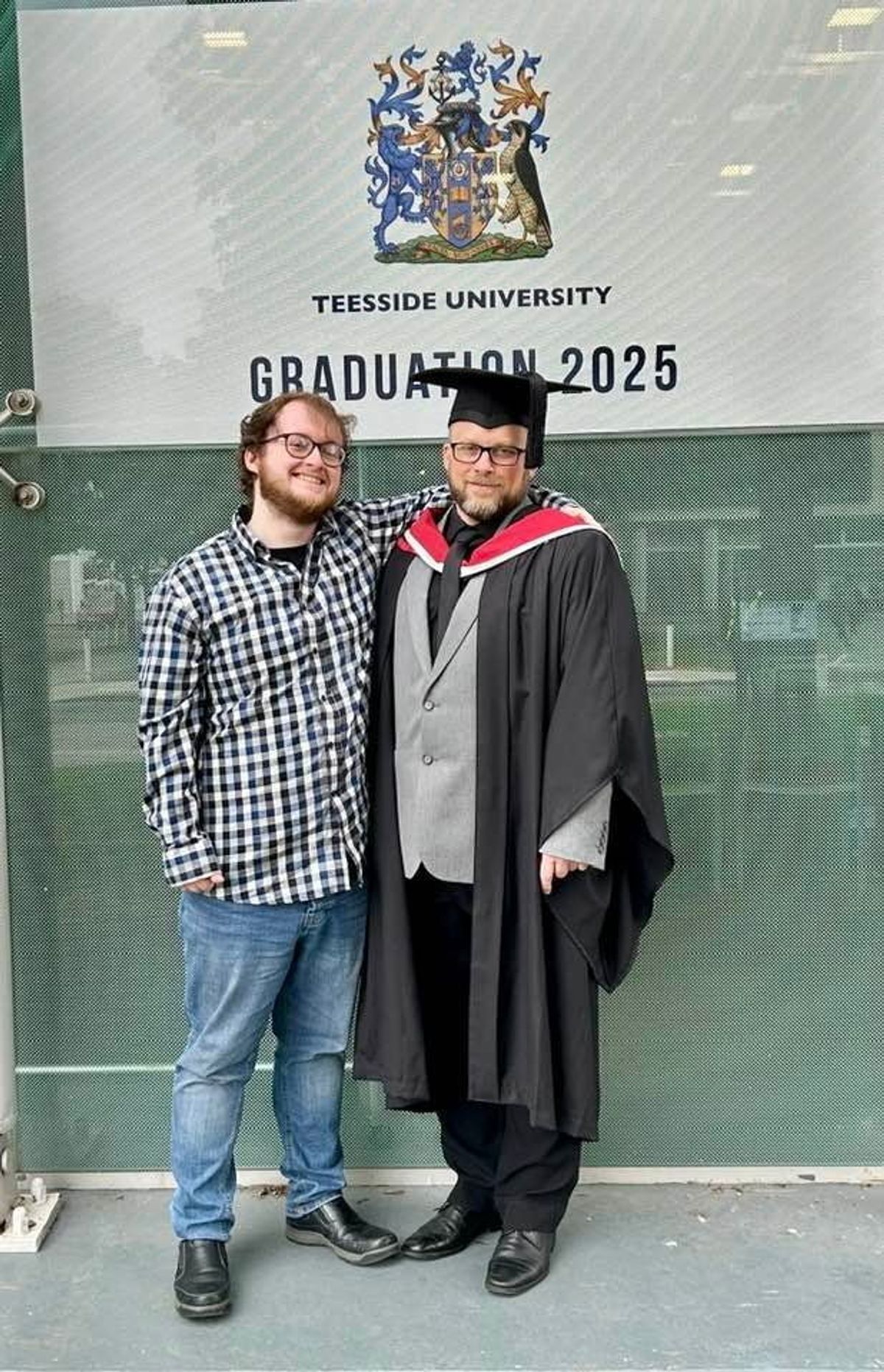 Steve at his graduation ceremony to become a nurse