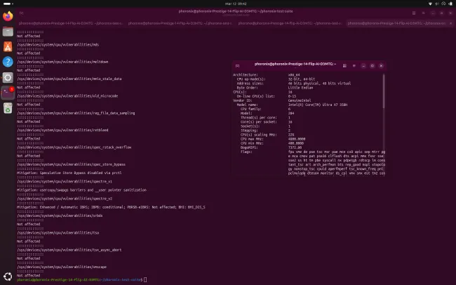 Intel Panther Lake CPU security mitigations