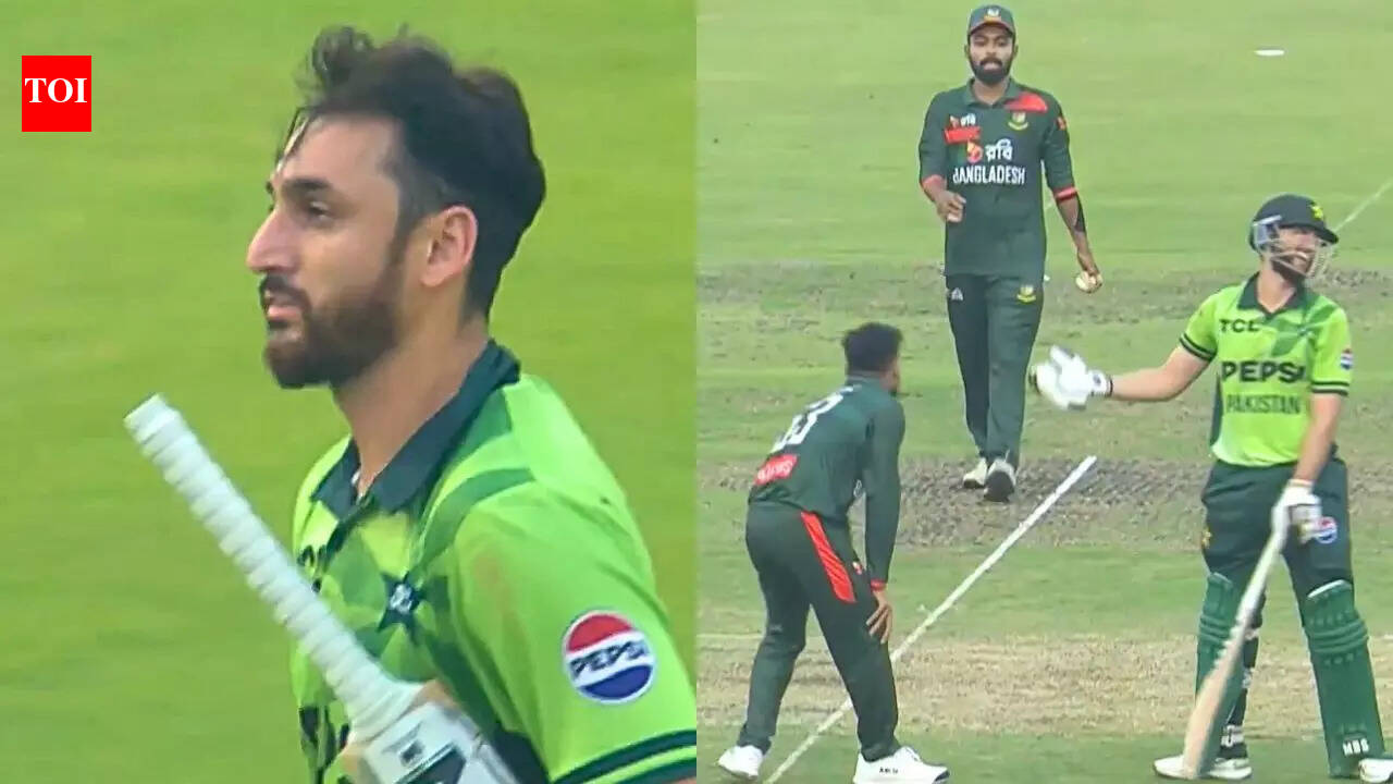 PAK vs BAN: Salman Ali Agha reprimanded after controversial run-out in 2nd ODI | Cricket News