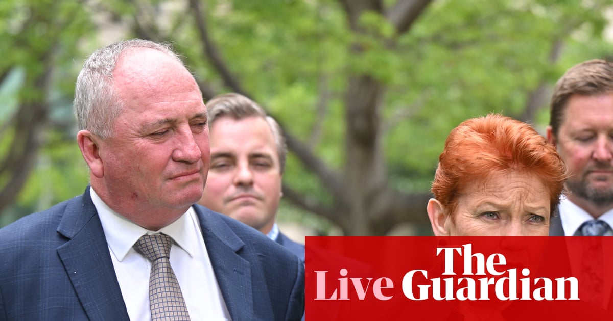 Australia news live: Joyce says he disagrees with Hanson’s anti-Muslim comments; defence to help with Top End flood clean up | Australia news