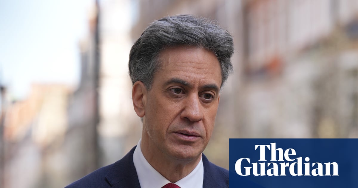 UK may send ships and mine-hunting drones to help open strait of Hormuz, says Miliband | Strait of Hormuz