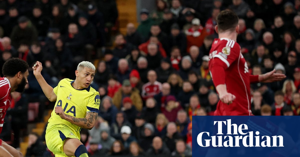 Richarlison rescues late point for Spurs at Liverpool to ease pressure on Tudor | Premier League