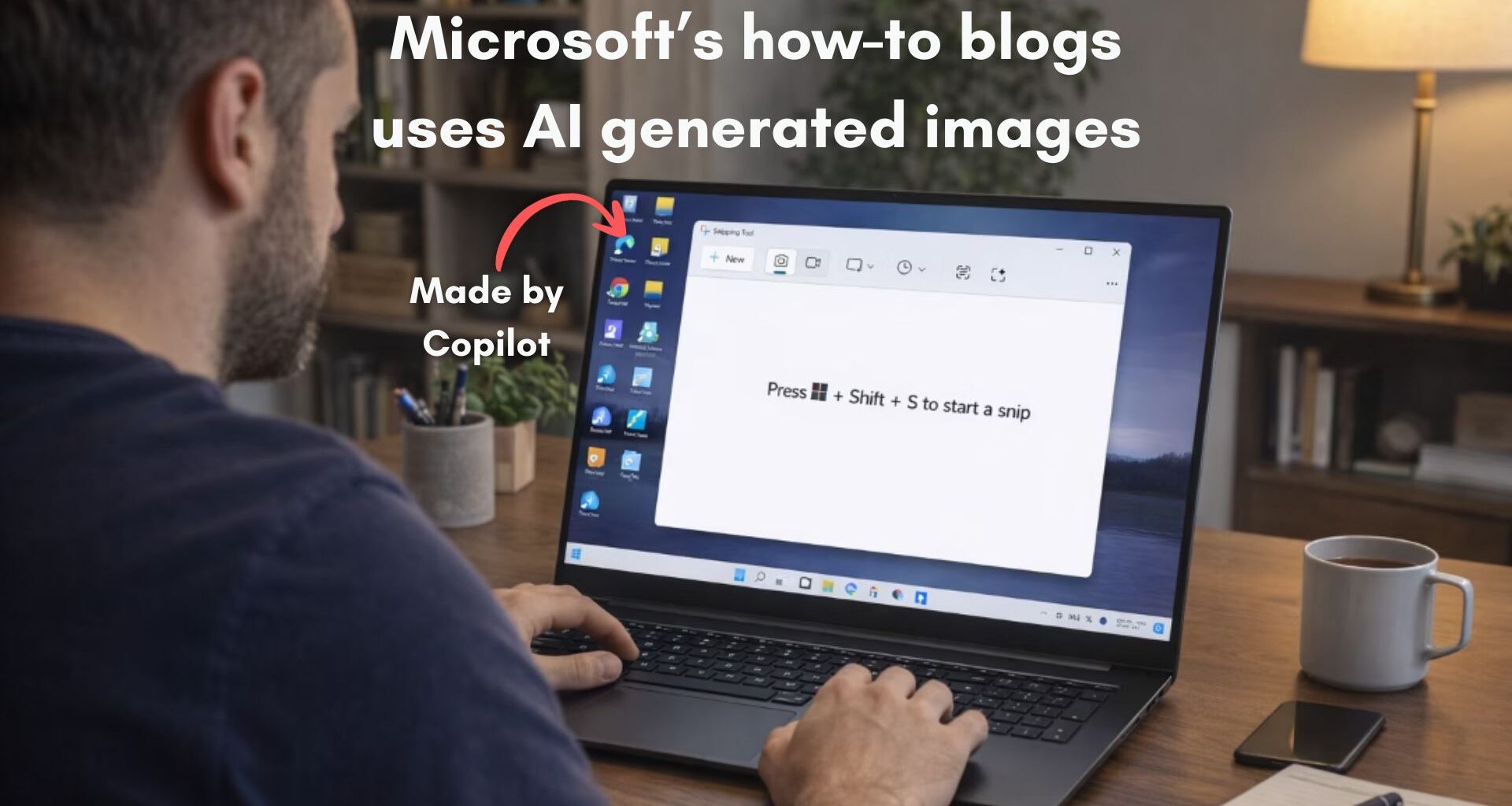 Microsoft is using Copilot-generated images in Windows Learning Center blogs to showcase features of the operating system