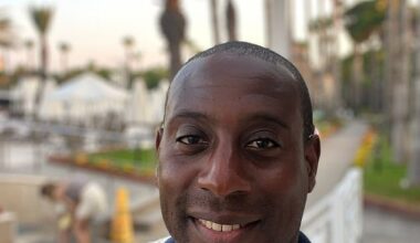 Alex Ahom (pictured), 45, from Shepherd's Bush, west London, moved to Hamburg, Germany, 10 years ago with his wife and three children