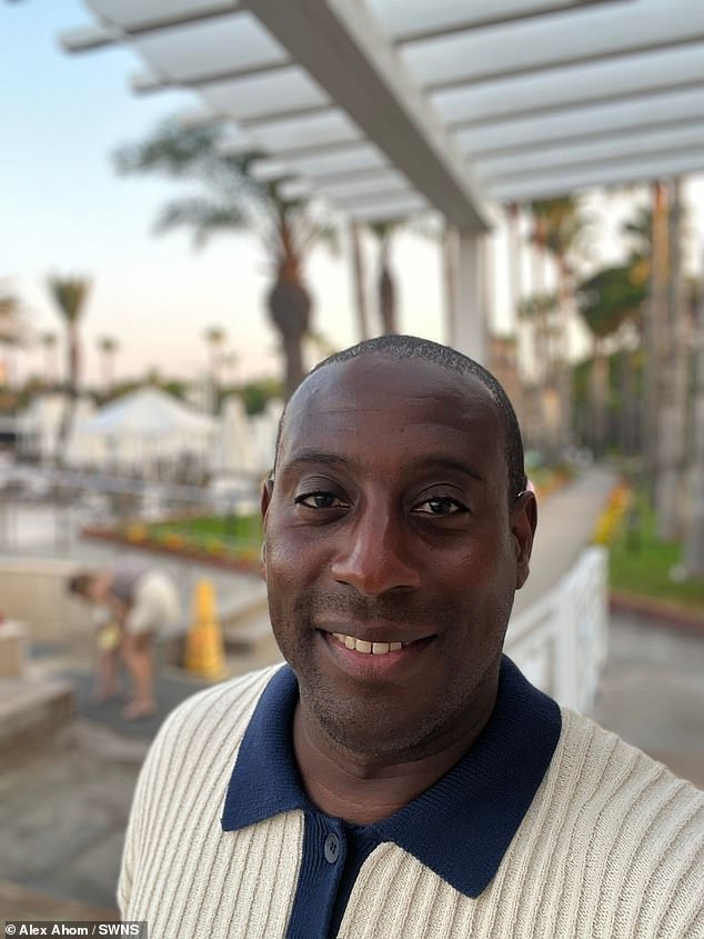 Alex Ahom (pictured), 45, from Shepherd's Bush, west London, moved to Hamburg, Germany, 10 years ago with his wife and three children
