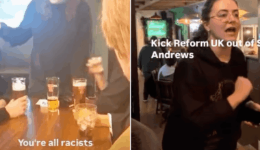 St Andrews University told to act after students berated Reform UK supporters at pub social