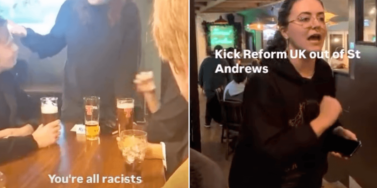 St Andrews University told to act after students berated Reform UK supporters at pub social