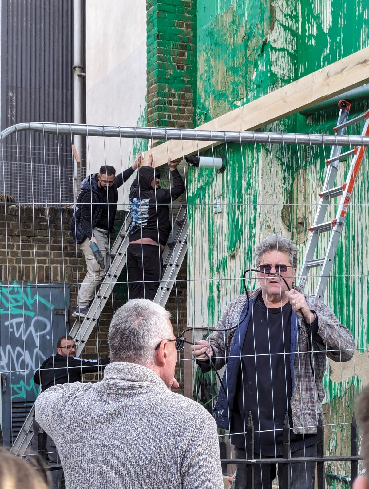 Georgiou at the mural