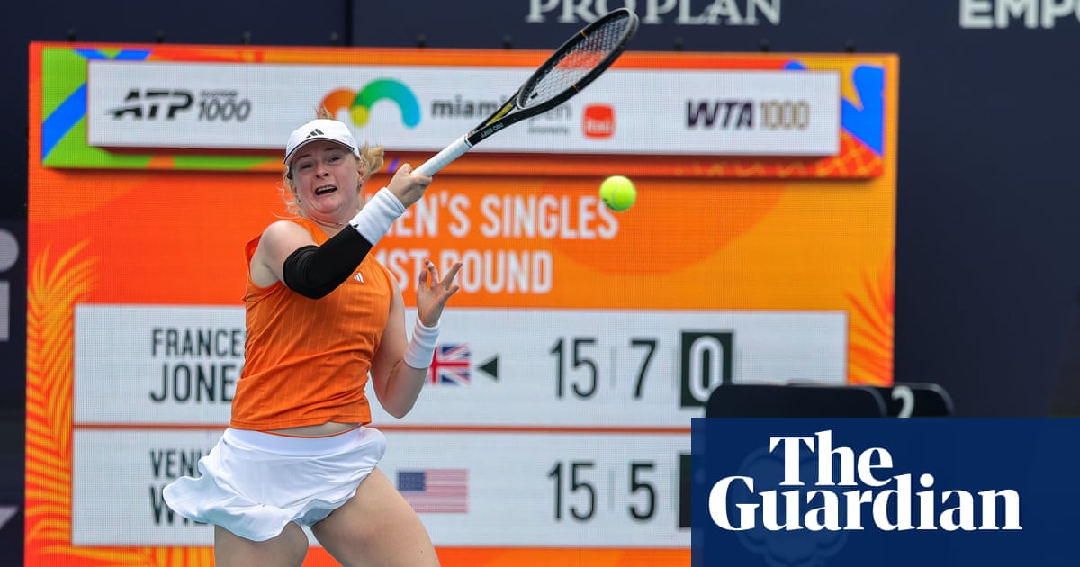 Francesca Jones defeats Venus Williams in Miami for WTA 1000 breakthrough | Tennis