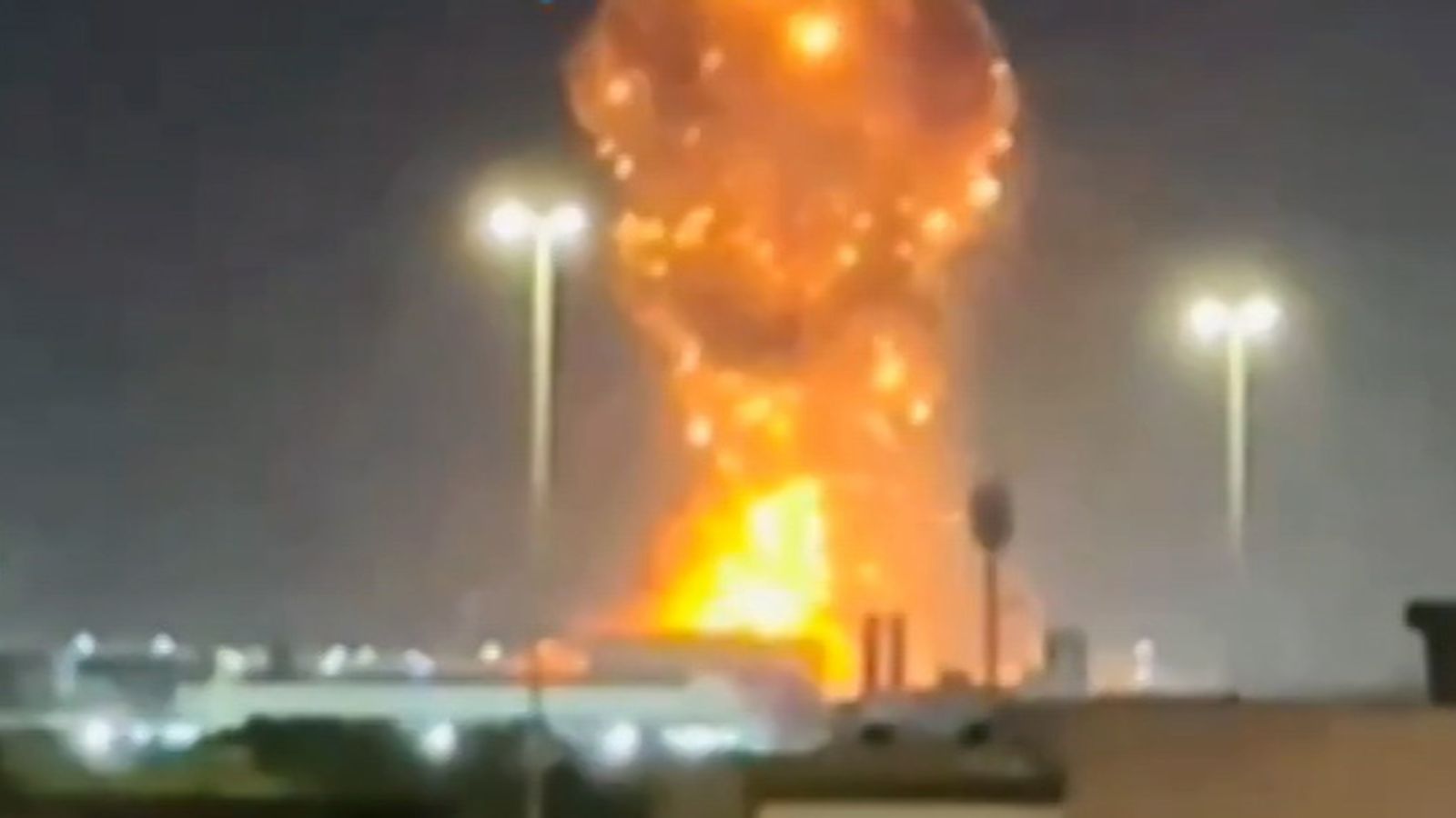 An Iranian missile attack on Saudi energy facilities