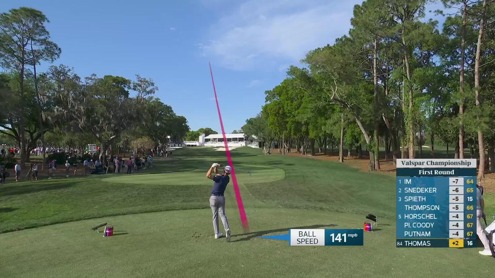 Justin Thomas hits 199-yard tee shot to 15 feet, sets up birdie at Valspar