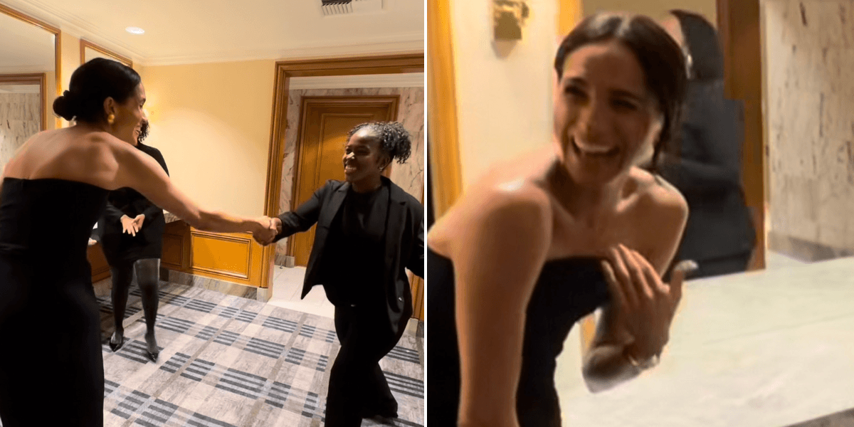 Meghan Markle says ‘sorry’ after walking in on TikTok recording inside ladies’ bathroom