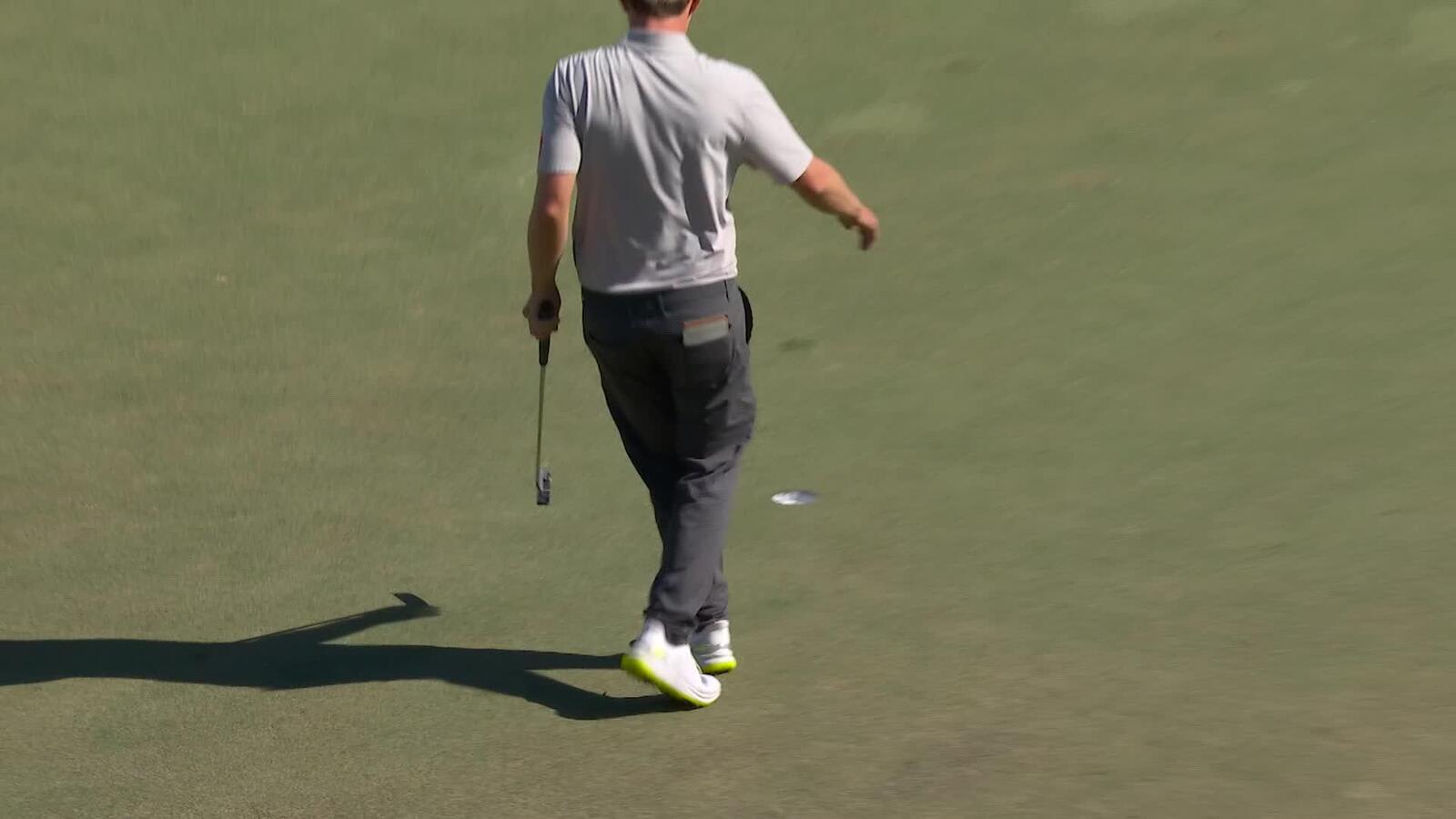 Matt Fitzpatrick sinks 26-foot birdie putt on No. 12 at Valspar