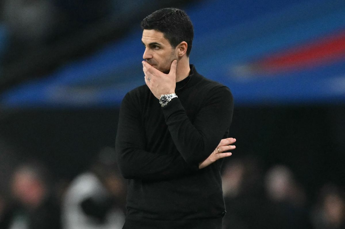 Mikel Arteta during the Carabao Cup final