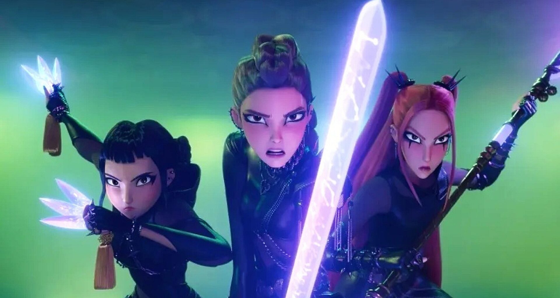 The main trio in KPop Demon Hunters