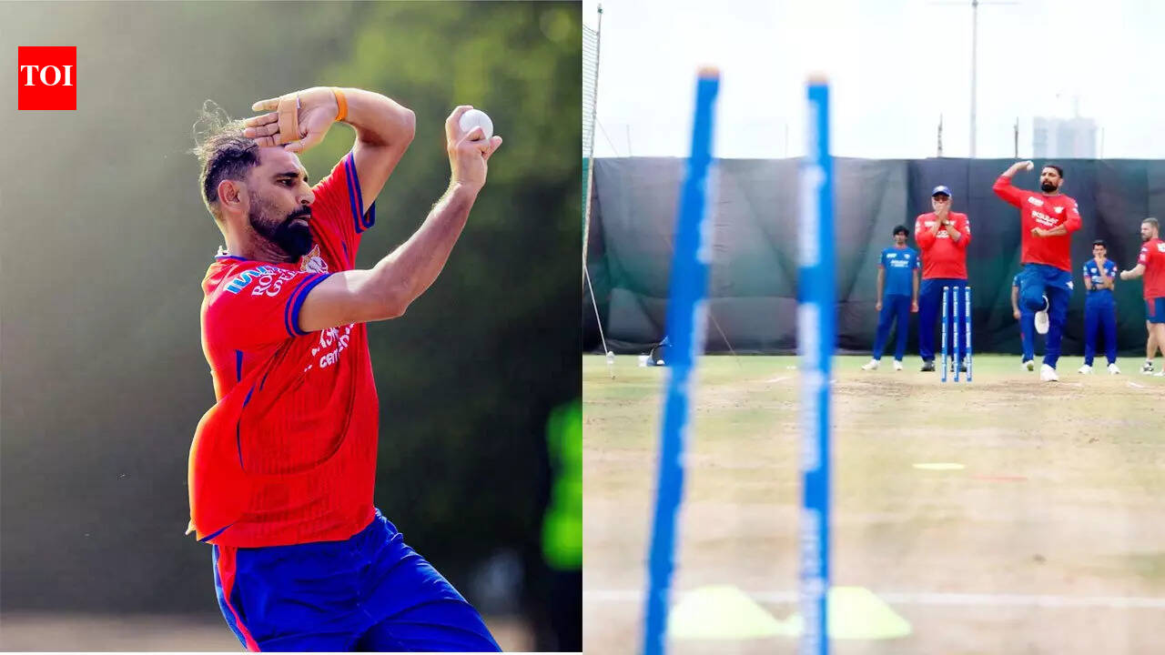 'Your yorker is breathtaking': Mohammed Shami breathes fire, stumps shattered in nets - WATCH | Cricket News