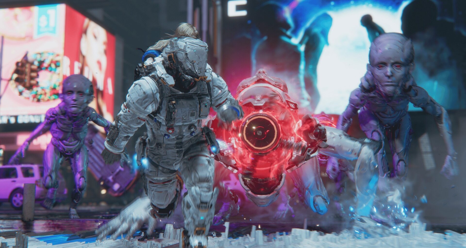 Pragmata's Uncanny New York Stage Was Meticulously Crafted By Humans to Look AI-Generated