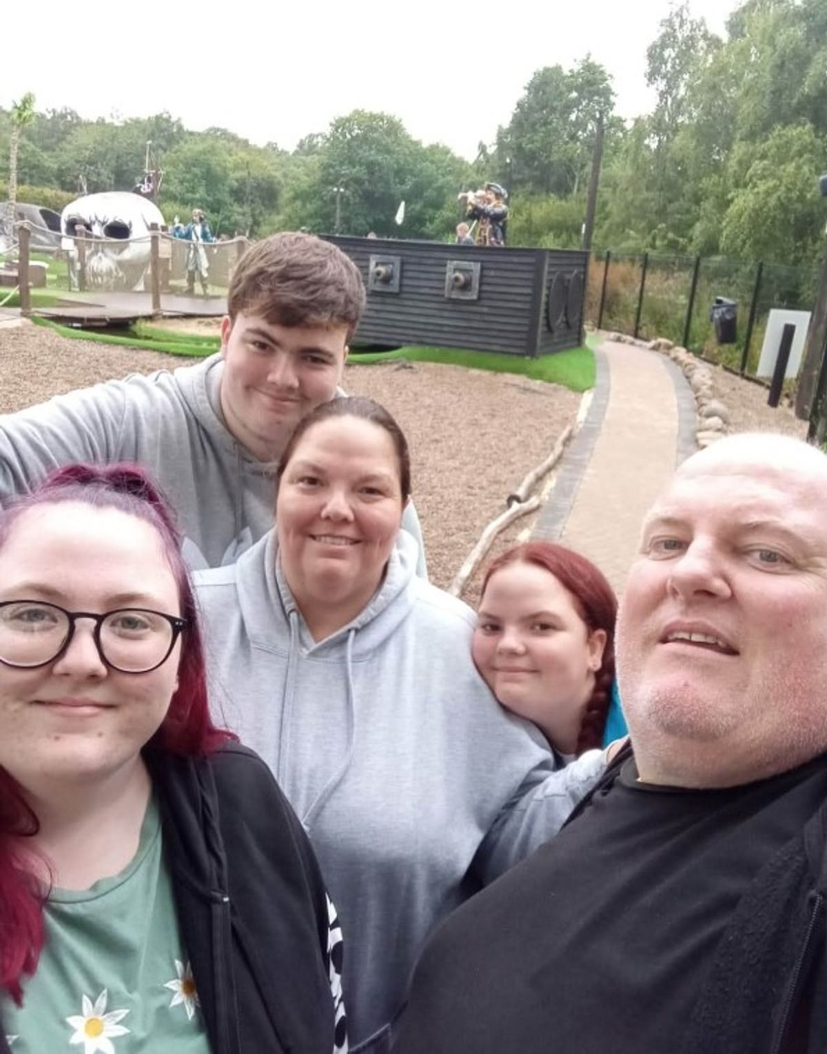 Jack Bolam with his mam Joanne, dad Stephen and his two sisters Ellie (left) and Libby (right)