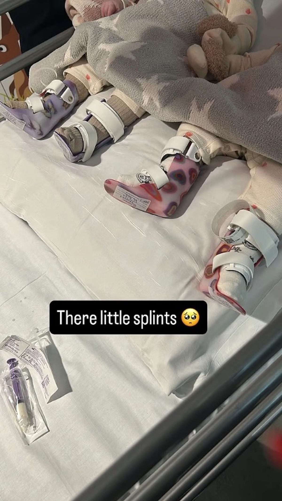 They are wearing splints