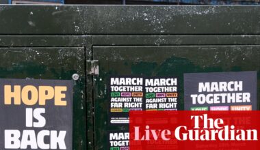 Large crowds expected at London march against the far right – live | London