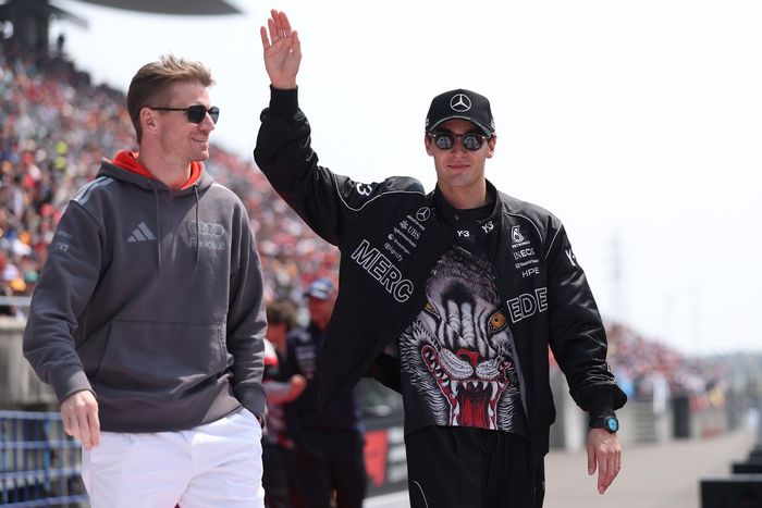 Nico Hülkenberg, Audi F1 Team, George Russell, Mercedes
