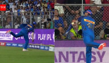 IPL 2026: Rohit Sharma shell-shocked after dropping sitter off Raghuvanshi - Watch | Cricket News