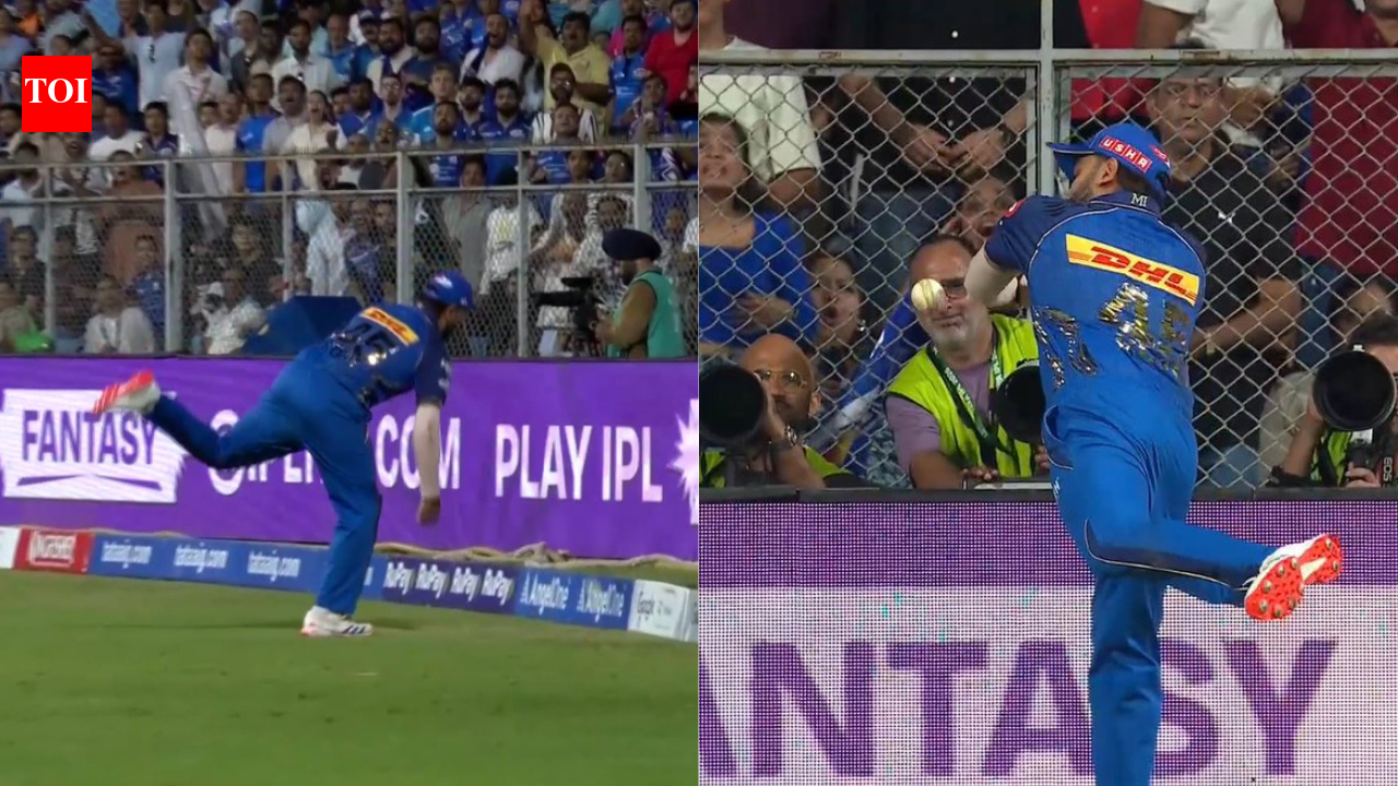 IPL 2026: Rohit Sharma shell-shocked after dropping sitter off Raghuvanshi - Watch | Cricket News