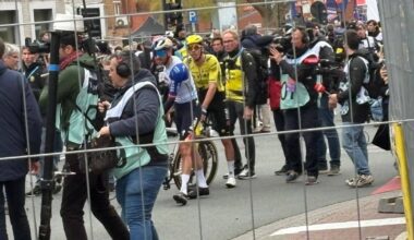 Jordi Meeus confronts Christophe Laporte after Red Bull-BORA-hansgrohe’s In Flanders Fields plan unravels